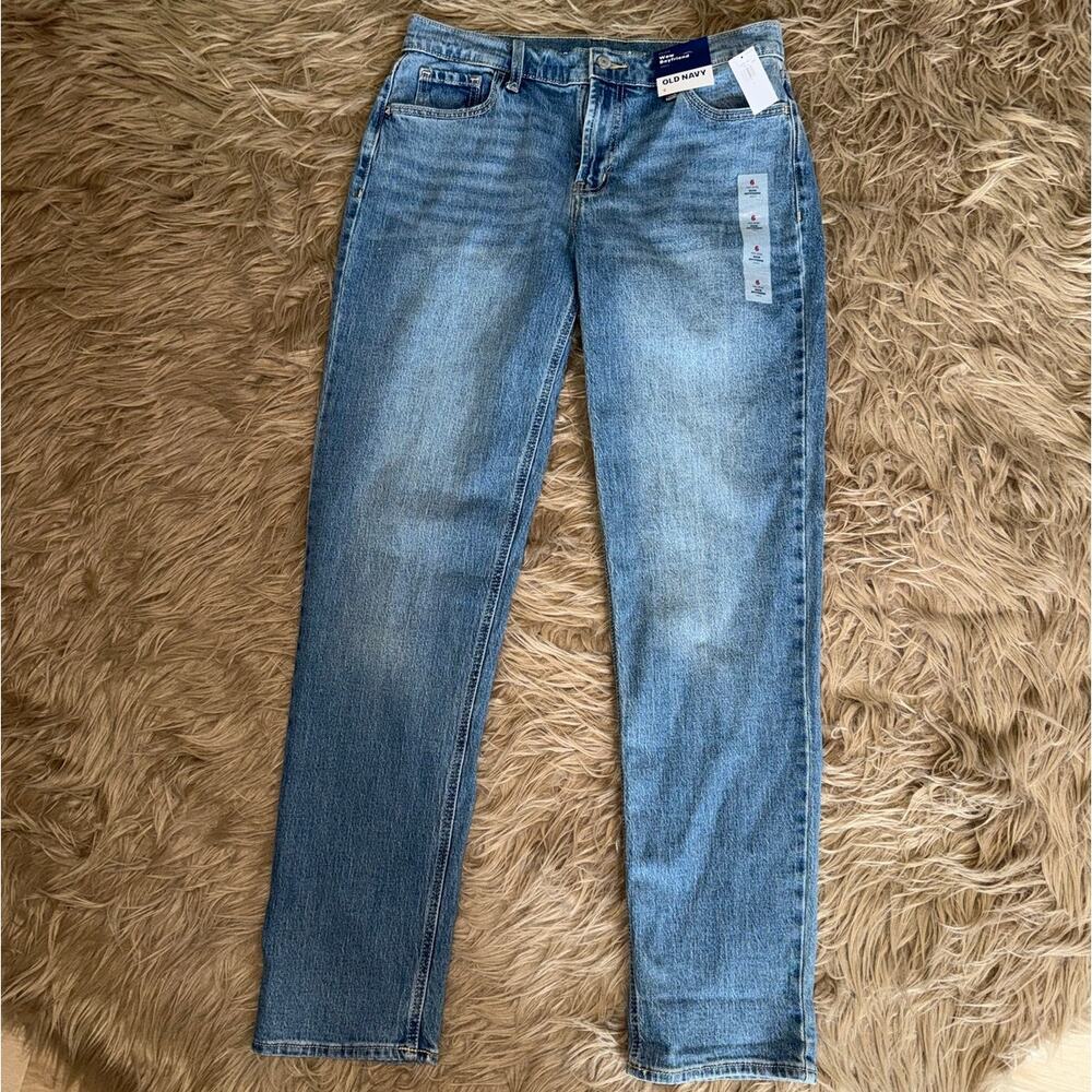 New Old Navy Mid Rise Wow Boyfriend Jeans Women's size 6